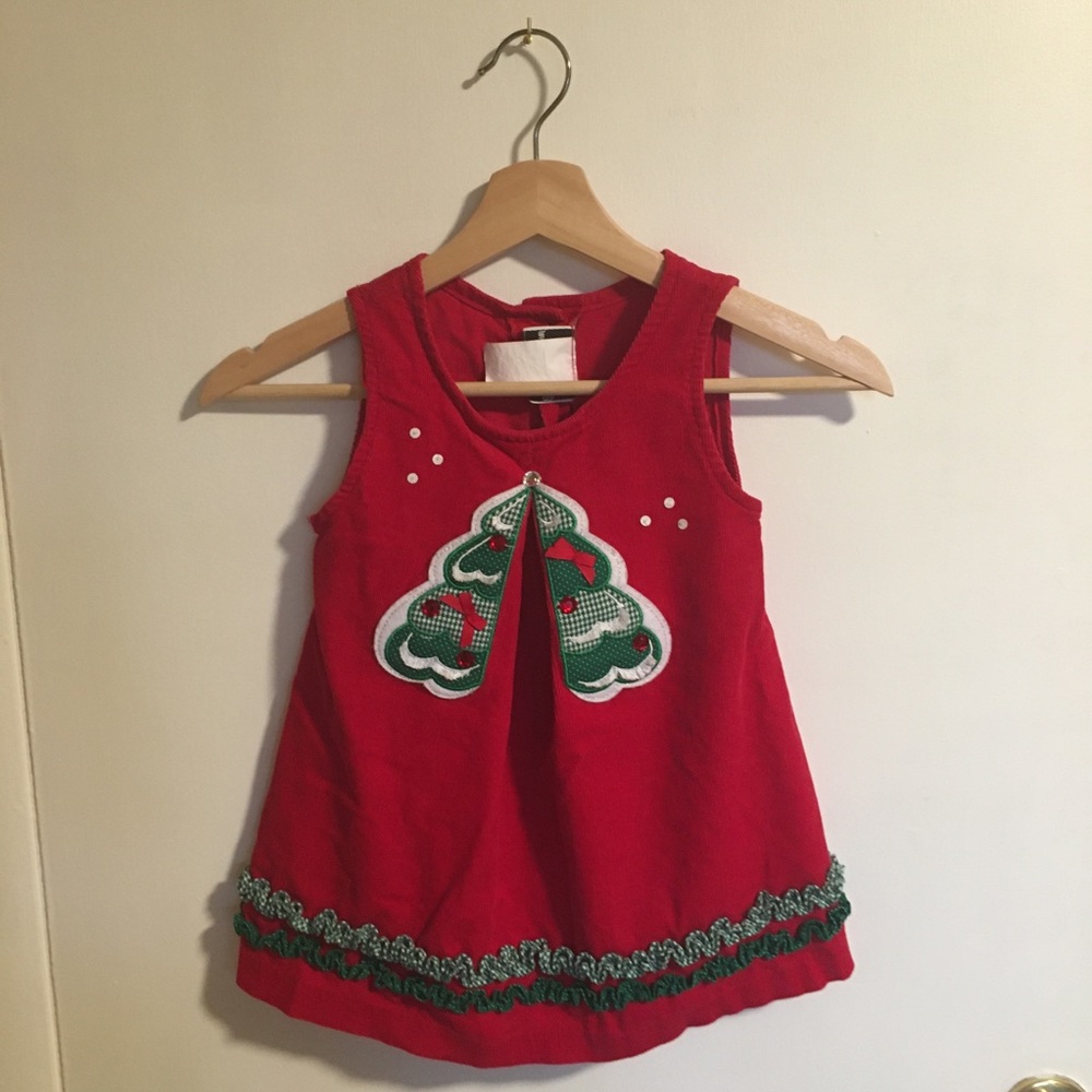 Vintage Rare Editions Corduroy Christmas Dress